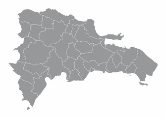 Dominican Republic administrative map