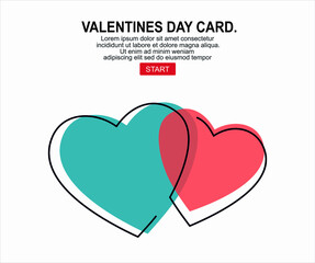 valentines day card, Love Symbol.