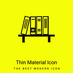 Books minimal bright yellow material icon