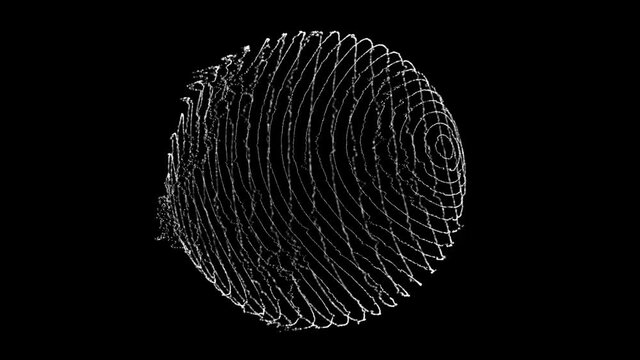 Abstract 3d sphere. A modern element of science and technology. Global digital connections. 3D rendering.	
