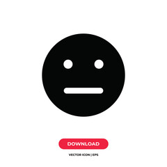 Neutral icon vector. Neutral sign