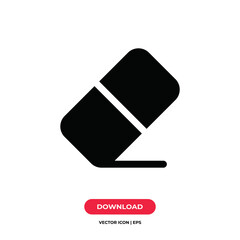 Eraser icon vector. Erase sign