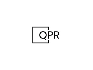 QPR letter initial logo design vector illustration