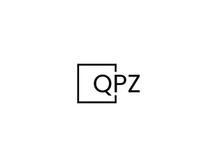 QPZ letter initial logo design vector illustration