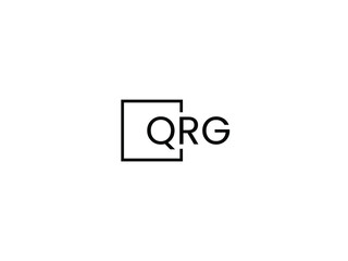 QRG letter initial logo design vector illustration