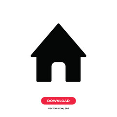 Home icon vector. House sign