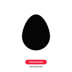 Egg icon vector. Food sign