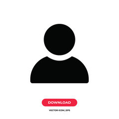 User icon vector. Avatar sign