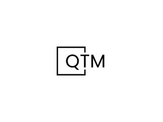 Obraz premium QTM letter initial logo design vector illustration