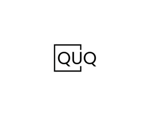 Obraz premium QUQ letter initial logo design vector illustration