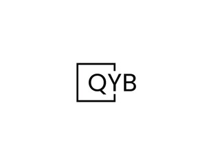 QYB letter initial logo design vector illustration