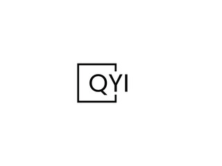 QYI letter initial logo design vector illustration
