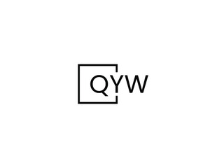 Obraz premium QYW letter initial logo design vector illustration