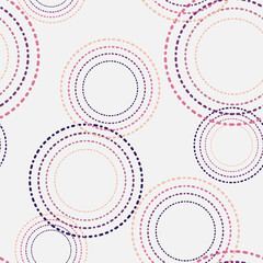 Pattern with circles. Vector illustration for design, fabric or wrapping paper.
