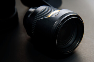 Fototapeta na wymiar close up of a camera lens