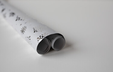 Wrapping paper on white background