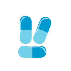 flat design PAXLOVID capsule antiviral drug pill for anti Corona virus(COVID-19) Isolate background.