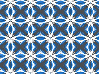 Fototapeta premium Traditional knitted ornamental pattern, ethnic style fabric texture background. Creative design print. Digital art illustration