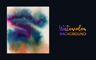 abstract watercolor paint background, vector illustration