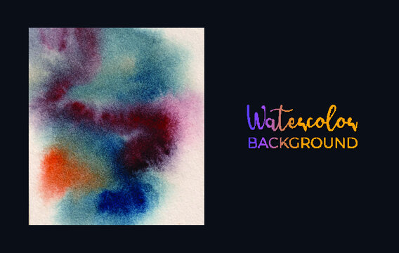 abstract watercolor paint background, vector illustration © best