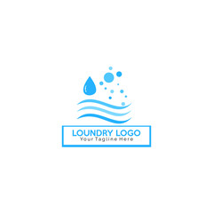 vector illustration of cleaning logo inspiration. laundry logo. wit water vector elegan and interesting