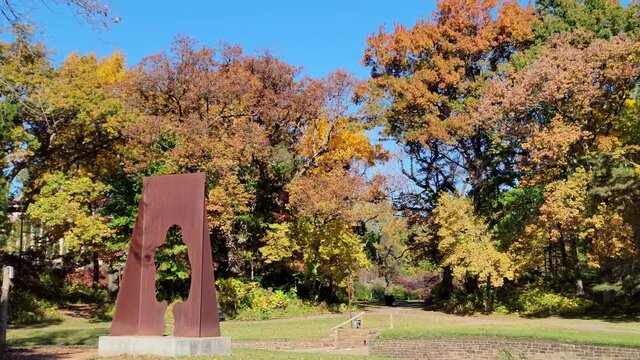 Beautiful Fall Color In The Famous Philbrook Museum Of Art