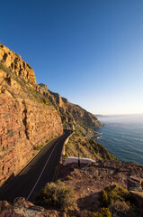 view of chapman's peak drive in cape town,south africa