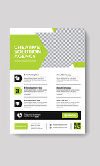 Professional business brochure flyer layout template design
