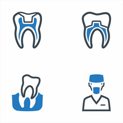 Restorative Dentistry Icon Set 2