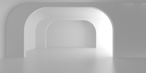 Fototapeta premium Abstract White Architecture Design Concept