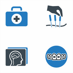 Medical And Treatment Icon Set 7
