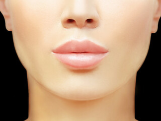 Beauty injections.Concept of rejuvenation.Lips