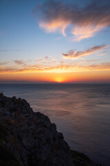 Sunrise in Faliraki east coast of the Greek Island