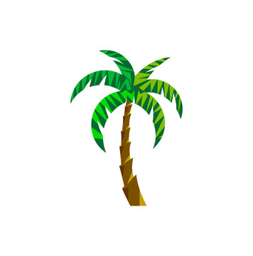 palm tree logo vector, expedition and travelling logo design
