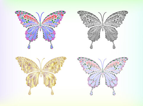 butterfly image collection for decoration