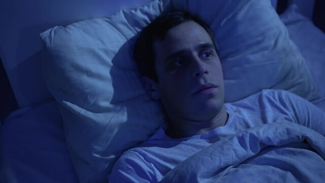 Man cannot fall asleep due to noisy neighbors
