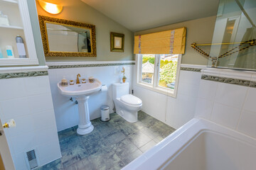 Fragment of a luxury bathroom