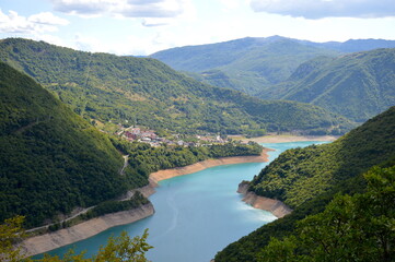 Montenegro Beautiful lake in the center of the country