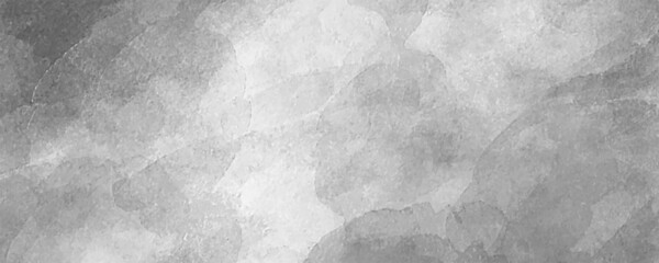 Naklejka premium Vector watercolor background. Grey watercolour texture for cards or banner. Hand drawn marble. Stucco. Cement. Smoke. Grey clouds. Sky. Stone vector template for design. 