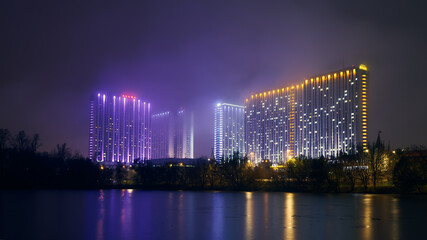 Obraz premium building at night