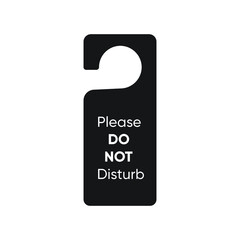 do not disturb door hanger, special black-gold design
