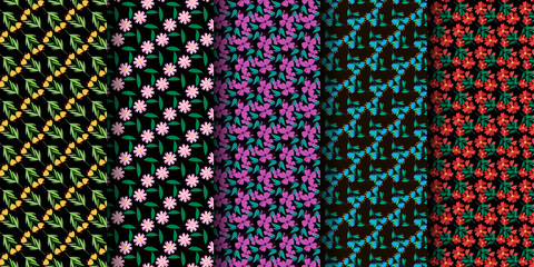 flower Seamless pattern Design Bundle
