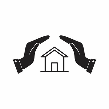 recommend clip art: protection and home insurance web icon