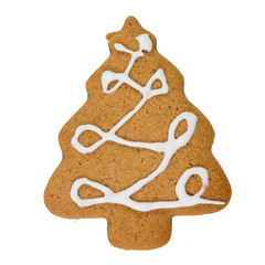 Gingerbread Christmas tree cookie
