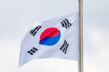 韓国の国旗 - obrazy, fototapety, plakaty