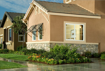 Residential New Home exterior of house construction