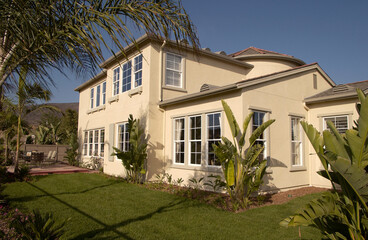 Residential New Home exterior of house construction