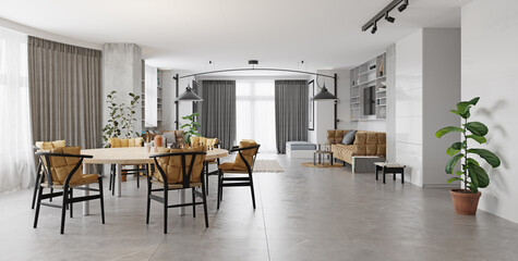 modern living interior