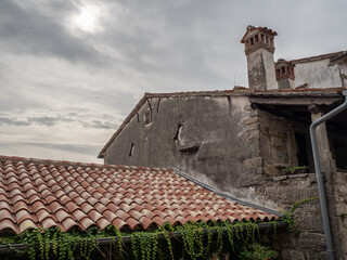 The ancient architecture in town Hum