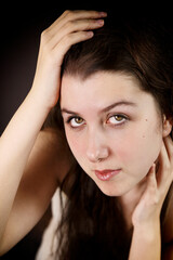 Naklejka premium portrait of teenager VI